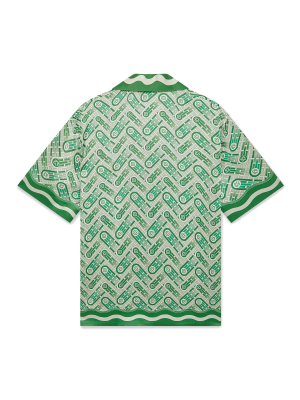 Ping Pong Short Sleeve Silk Shirt