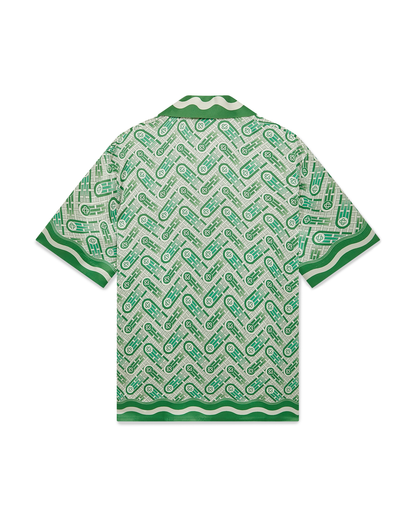 Ping Pong Short Sleeve Silk Shirt