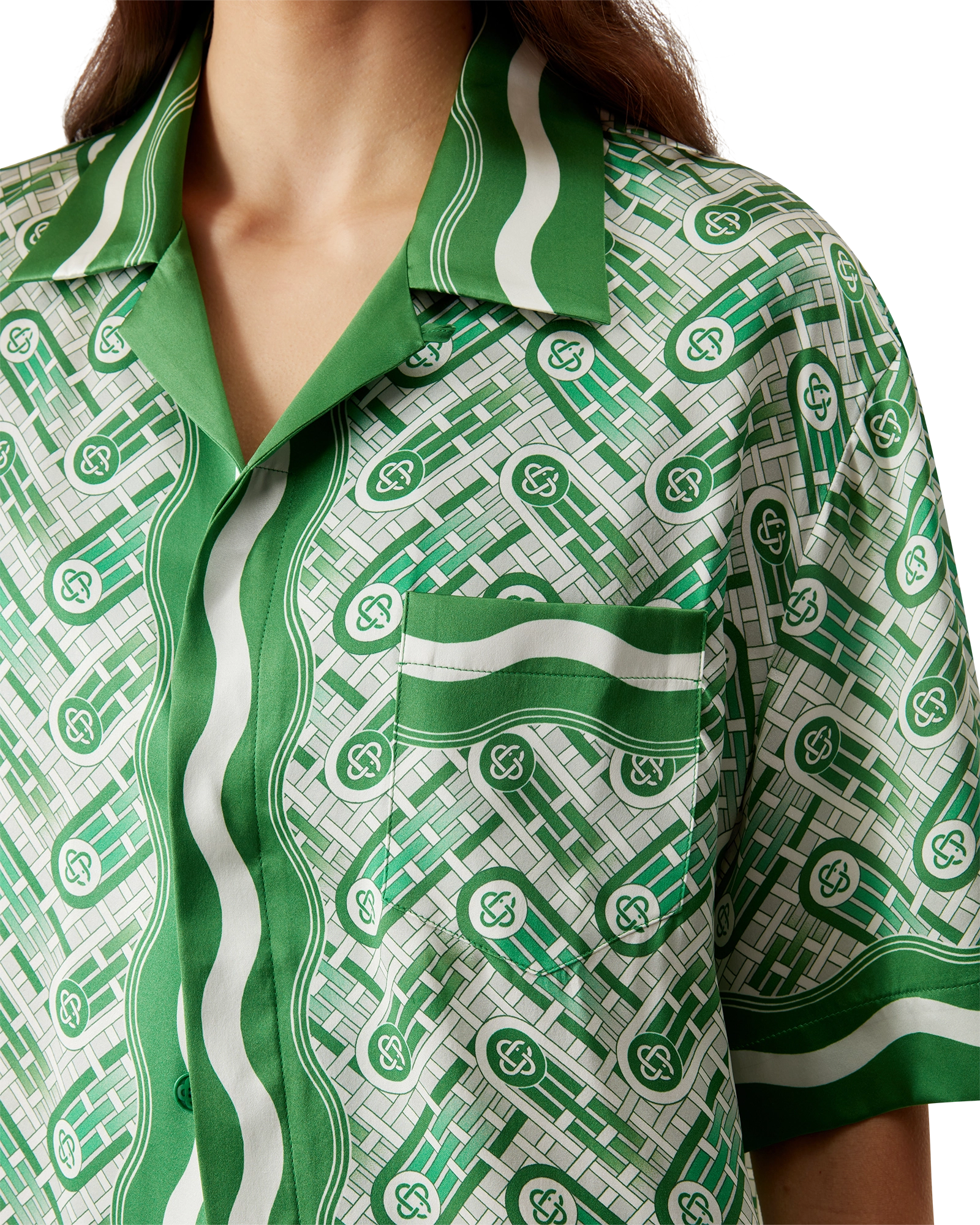 Ping Pong Short Sleeve Silk Shirt - 图片 8