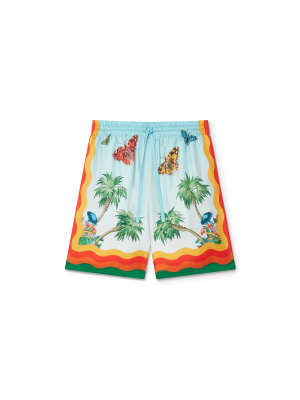Palm Springs Tennis Club Silk Shorts