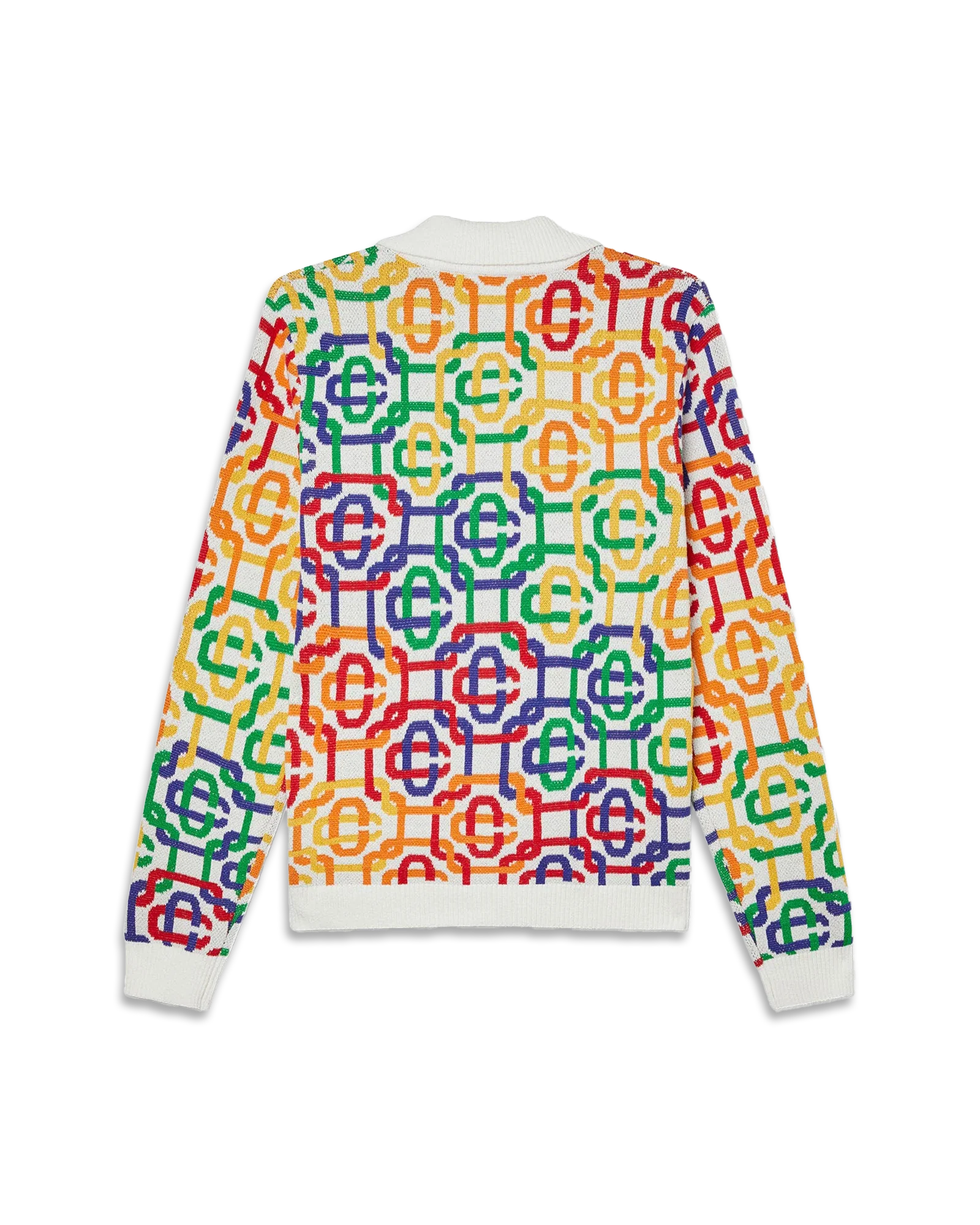Rainbow Monogram Zip Up Jumper - Image 4