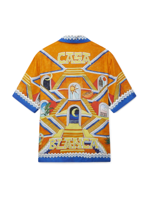 Escalier Infini Short Sleeve Silk Shirt