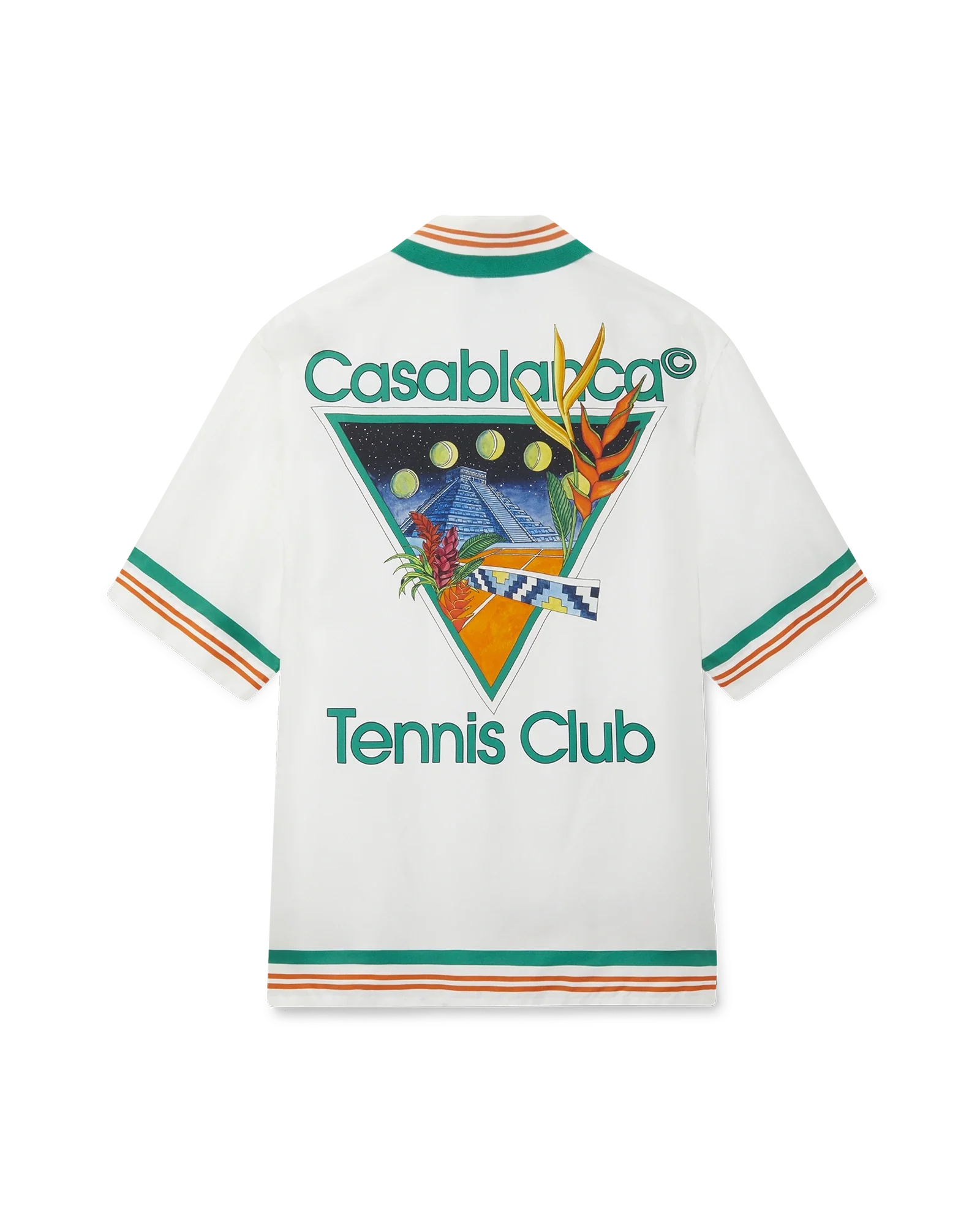 Tennis Club Icon Short Sleeve Silk Shirt