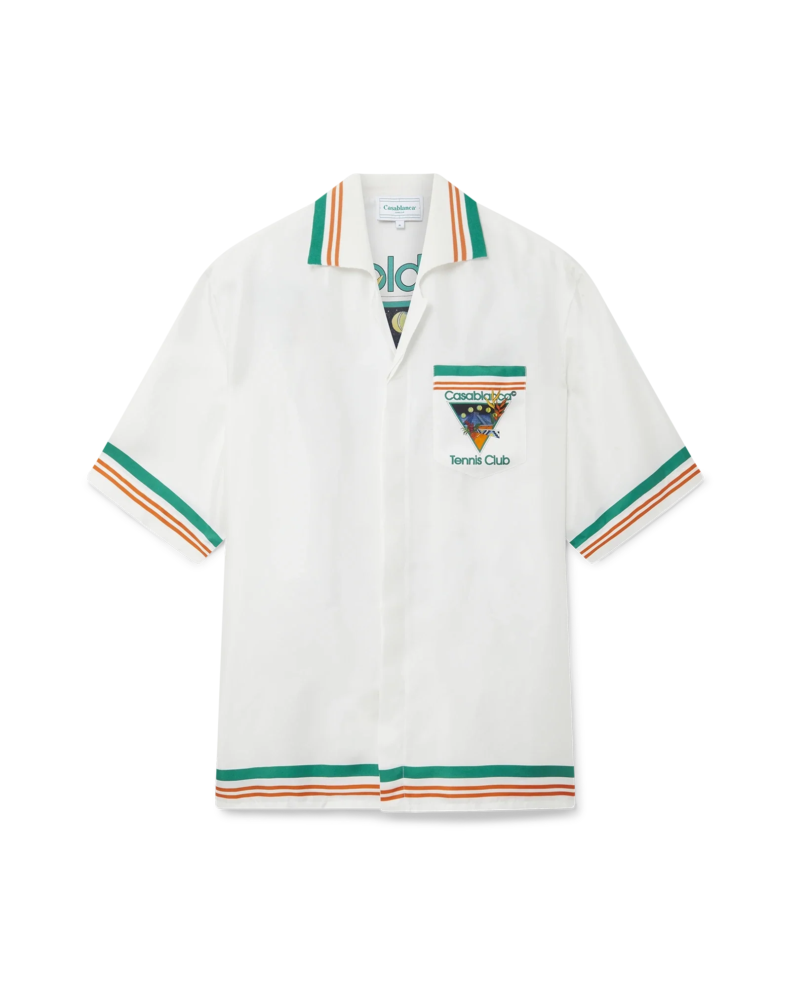Tennis Club Icon Short Sleeve Silk Shirt - 图片 2