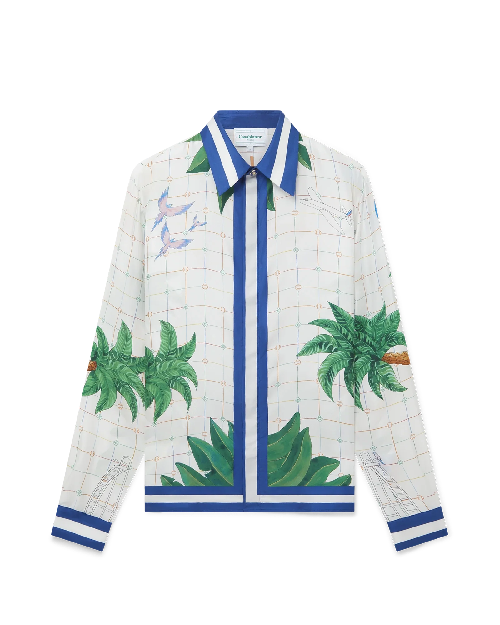 Tennis Club Classic Long Sleeve Silk Shirt - 图片 4