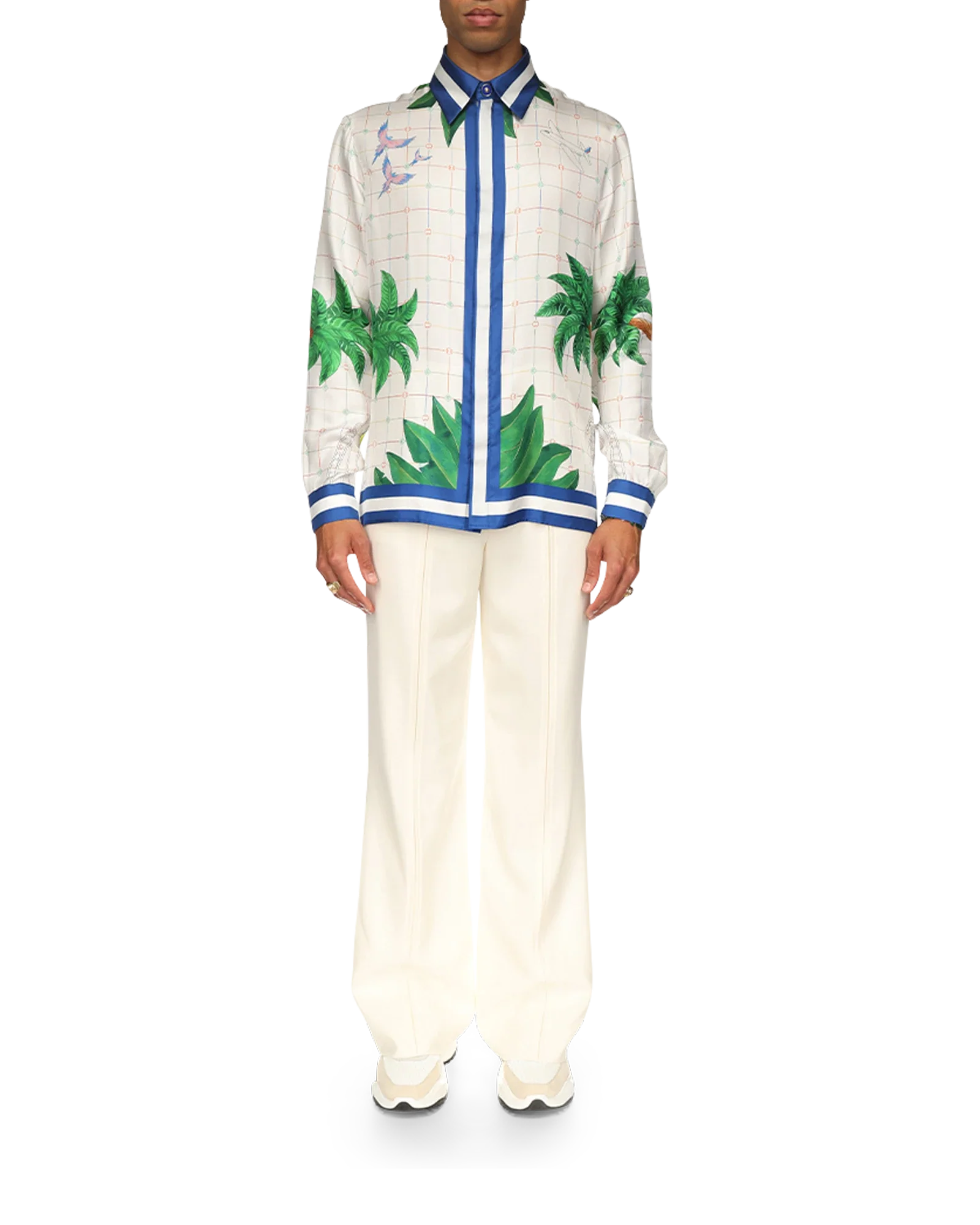 Tennis Club Classic Long Sleeve Silk Shirt - 图片 3