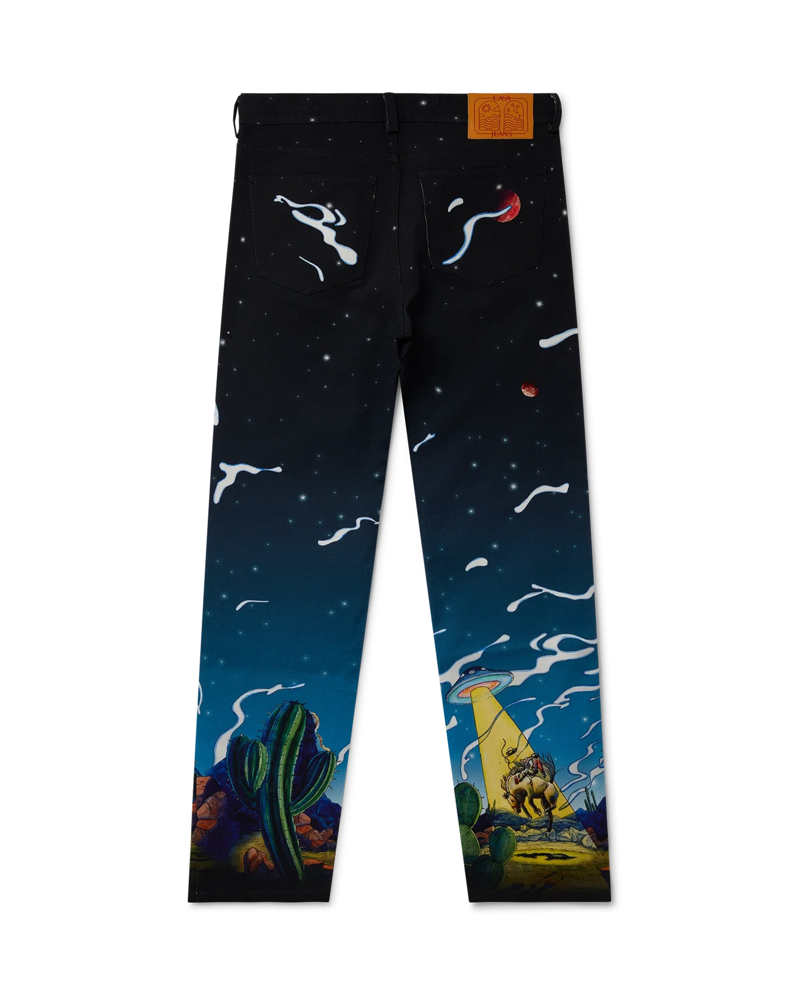 Cowboy De L'Espace Straight Leg Jeans - 图片 2