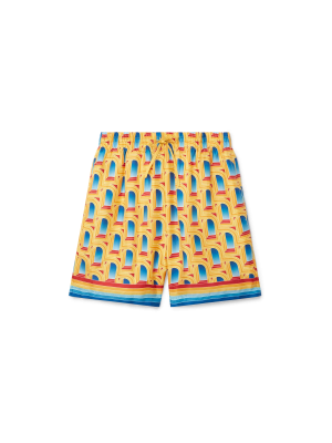 L'Arche De Jour Silk Shorts