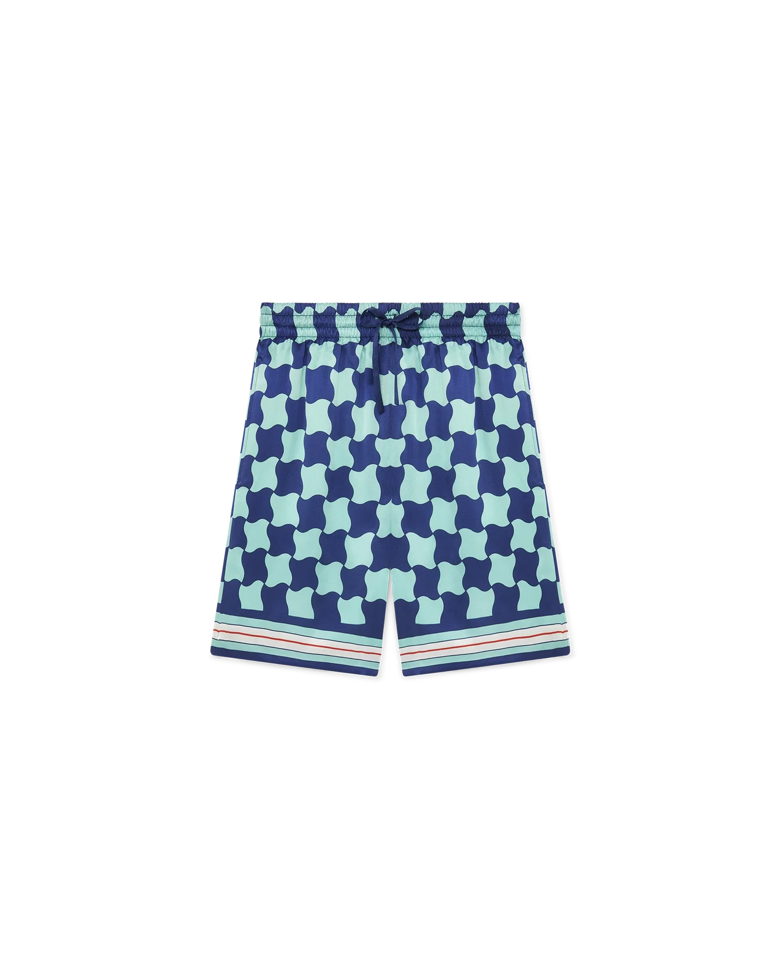 Pool Tile Silk Shorts