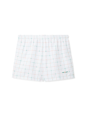 Tennis Check Swim Trunks