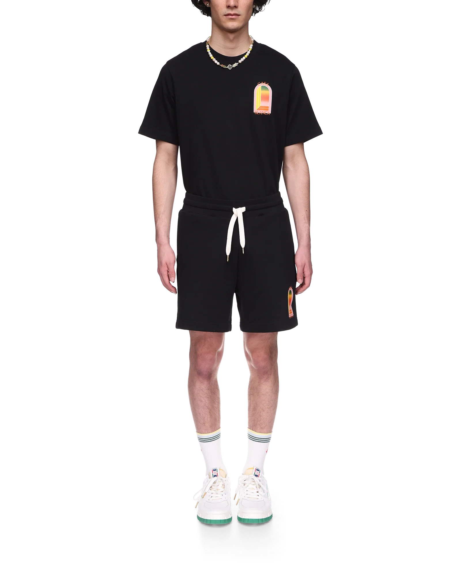 Gradient L'Arche Sweatshorts - 图片 2
