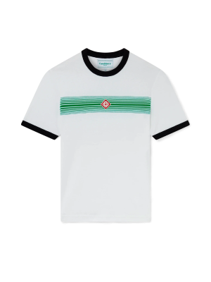 Gradient Stripe Ringer Short Sleeve T-Shirt