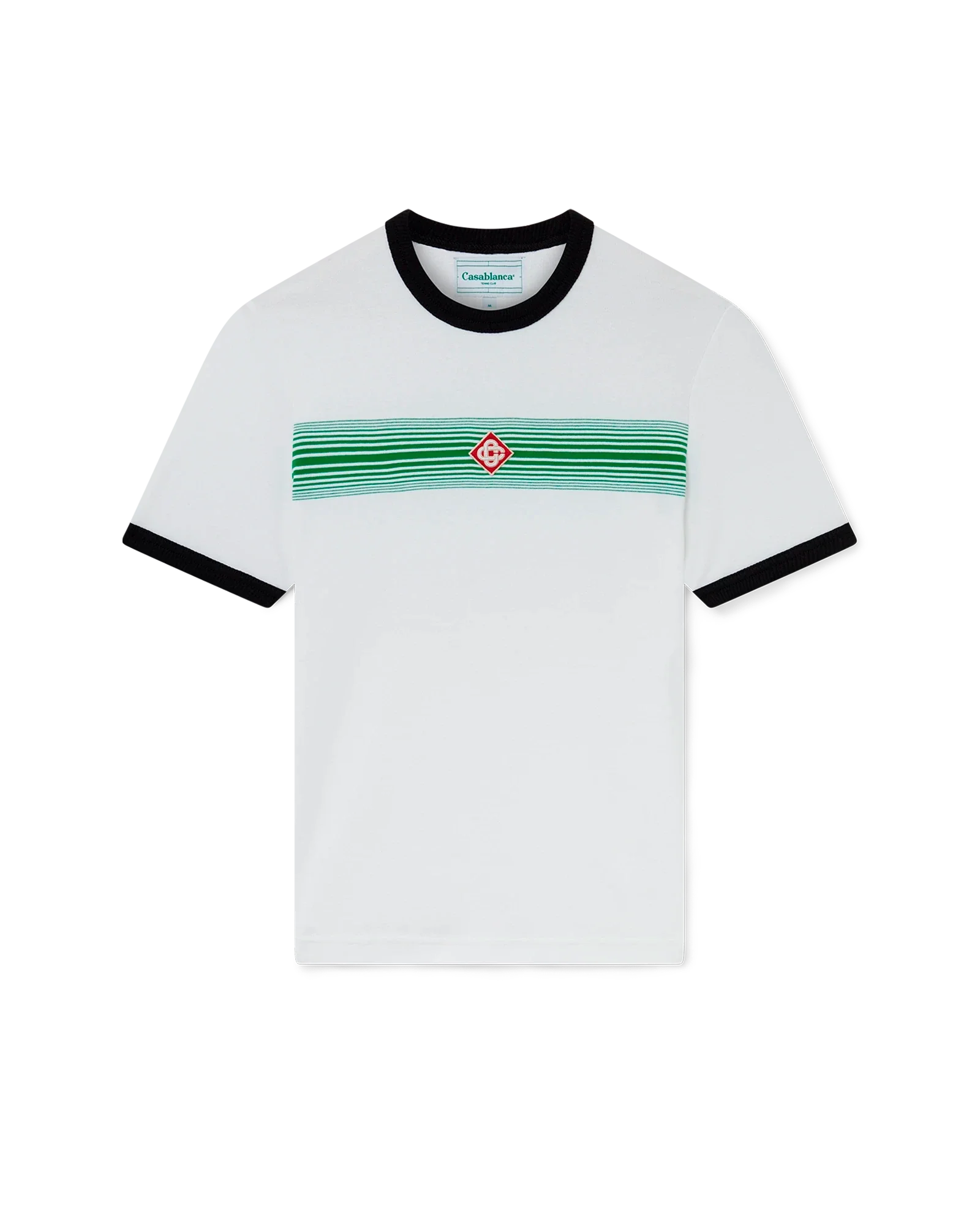 Gradient Stripe Ringer Short Sleeve T-Shirt