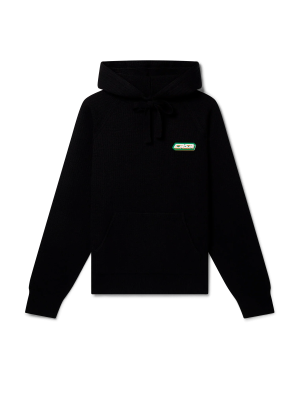 Rib Effect Hooded Sweatshirt