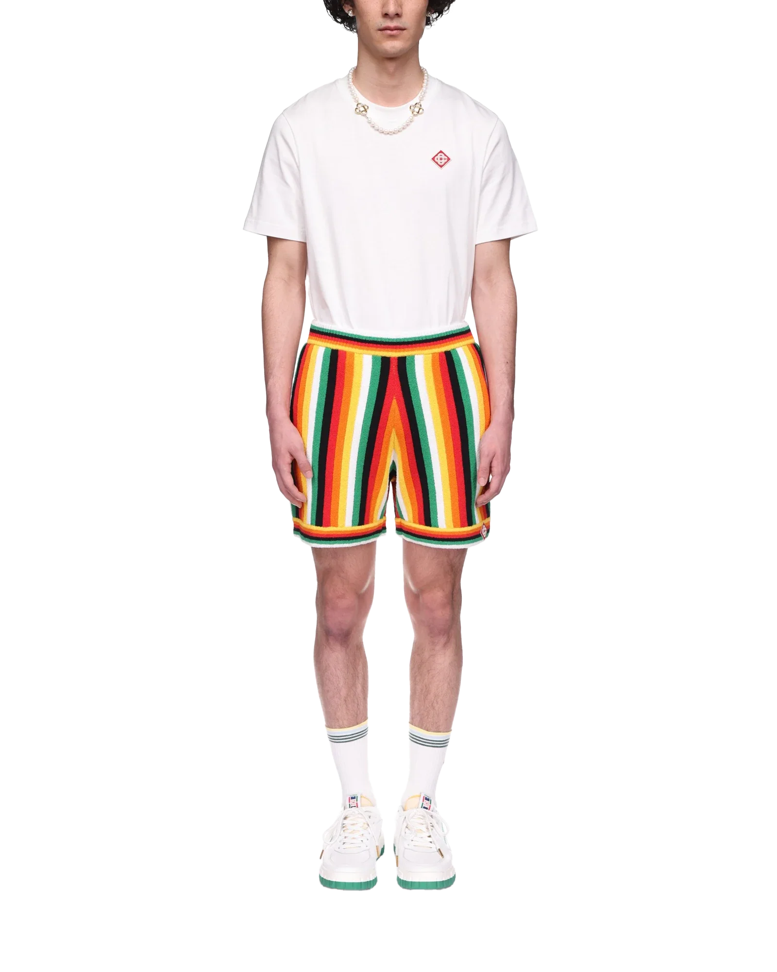 Striped Towelling Shorts - 图片 2