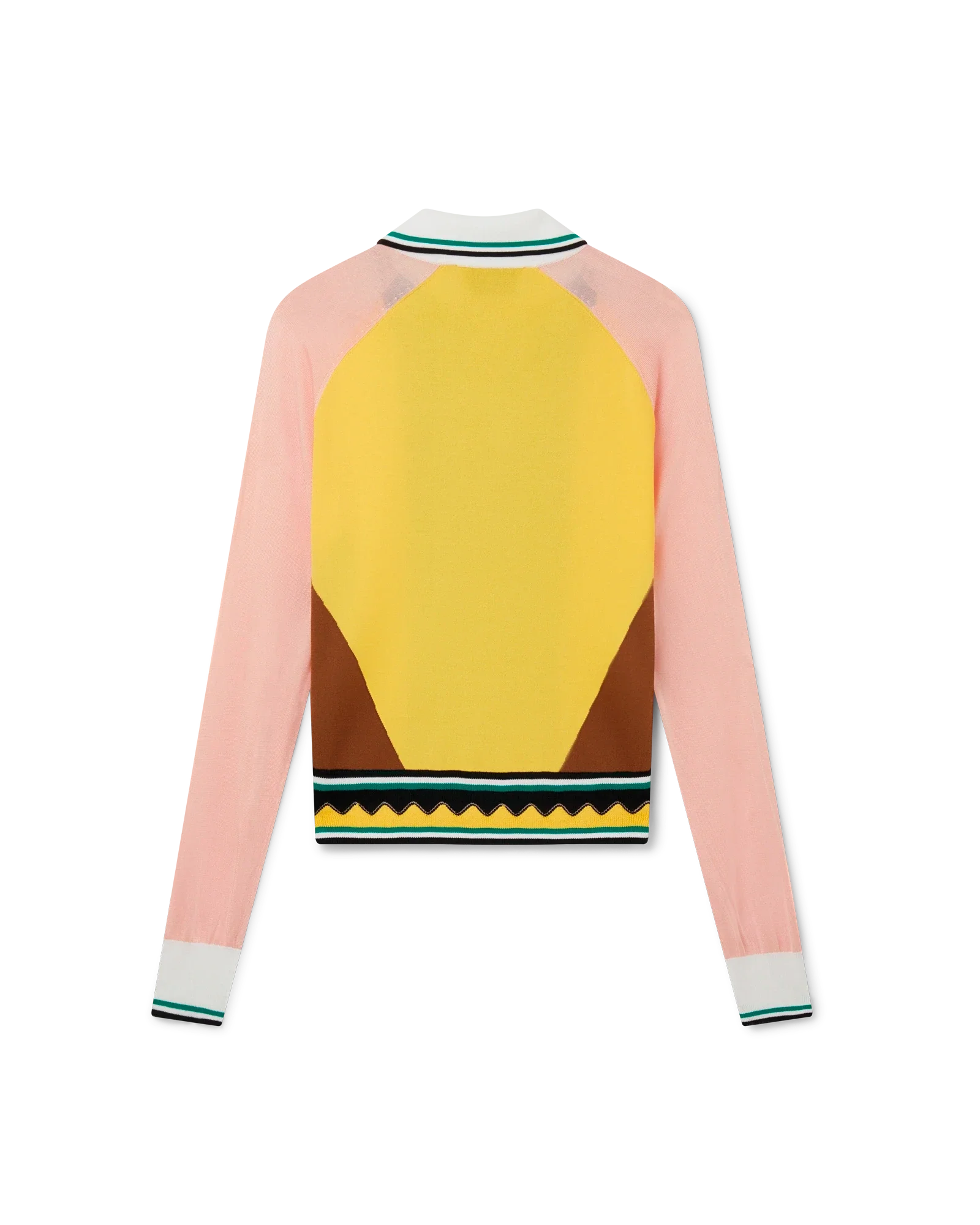 Graphic Panelled Polo Shirt - 图片 2