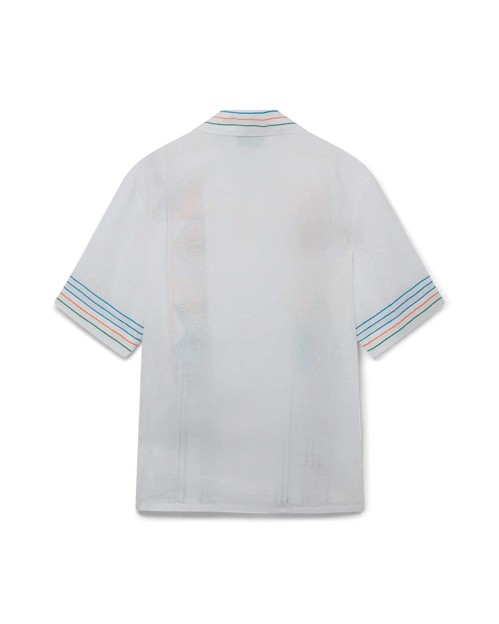 Le Fil De La Musique Short Sleeve Linen Shirt - 图片 6