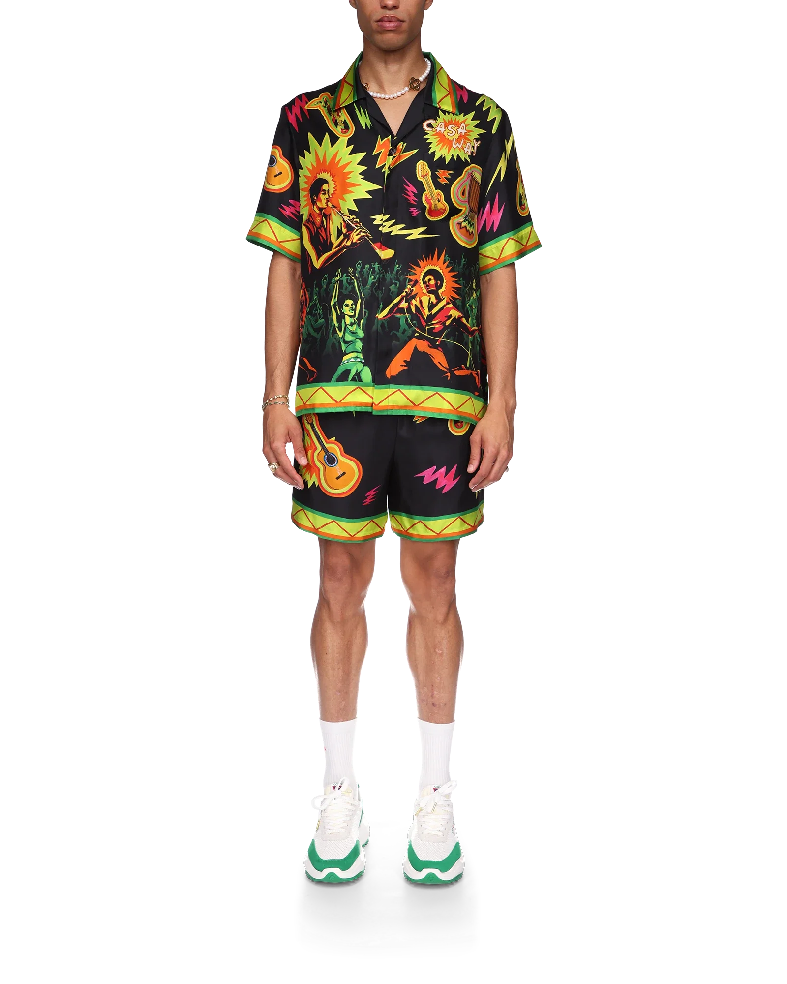 Music For The People Short Sleeve Silk Shirt - 图片 2