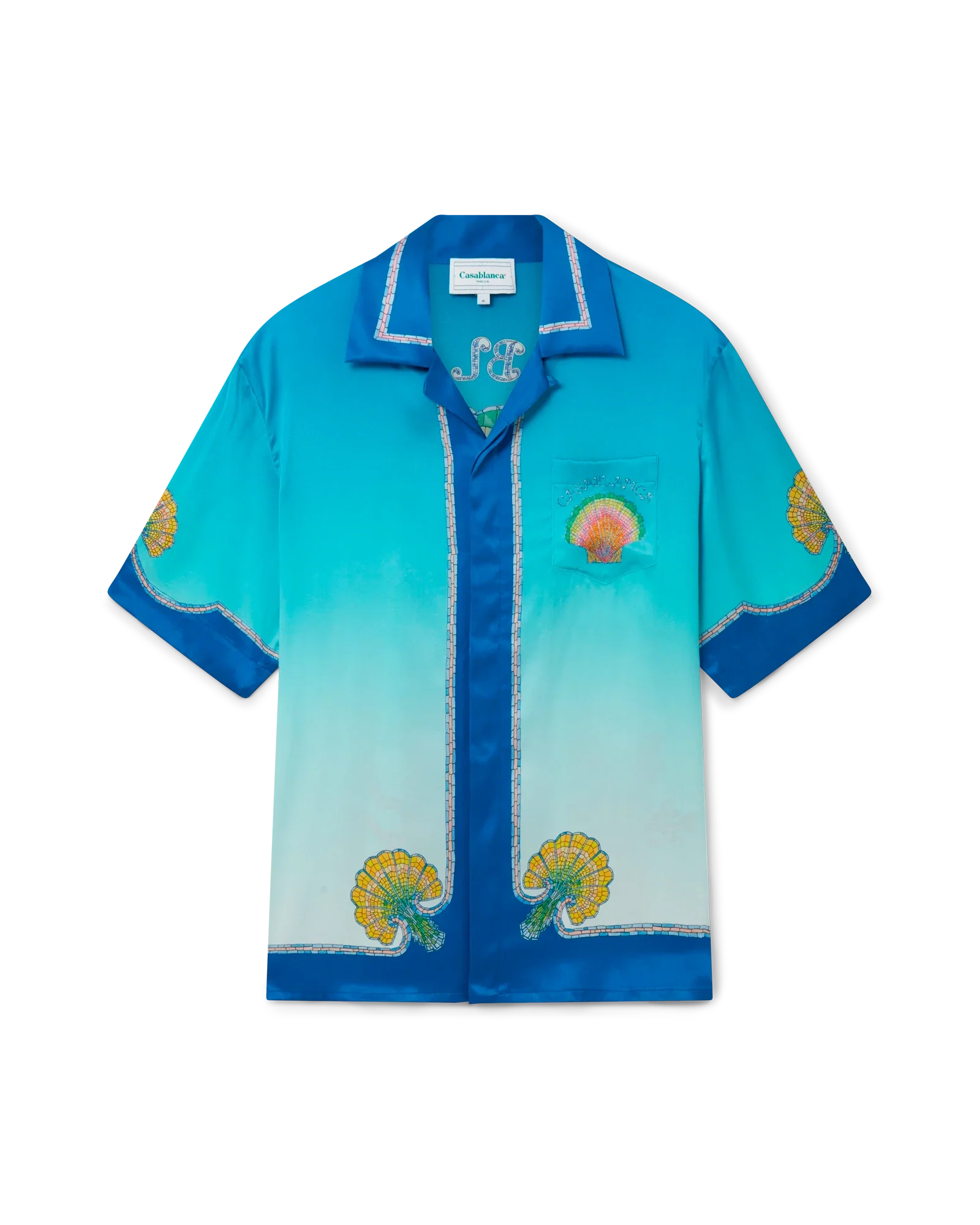 Coquillage Coloré Short Sleeve Silk Shirt - 图片 5