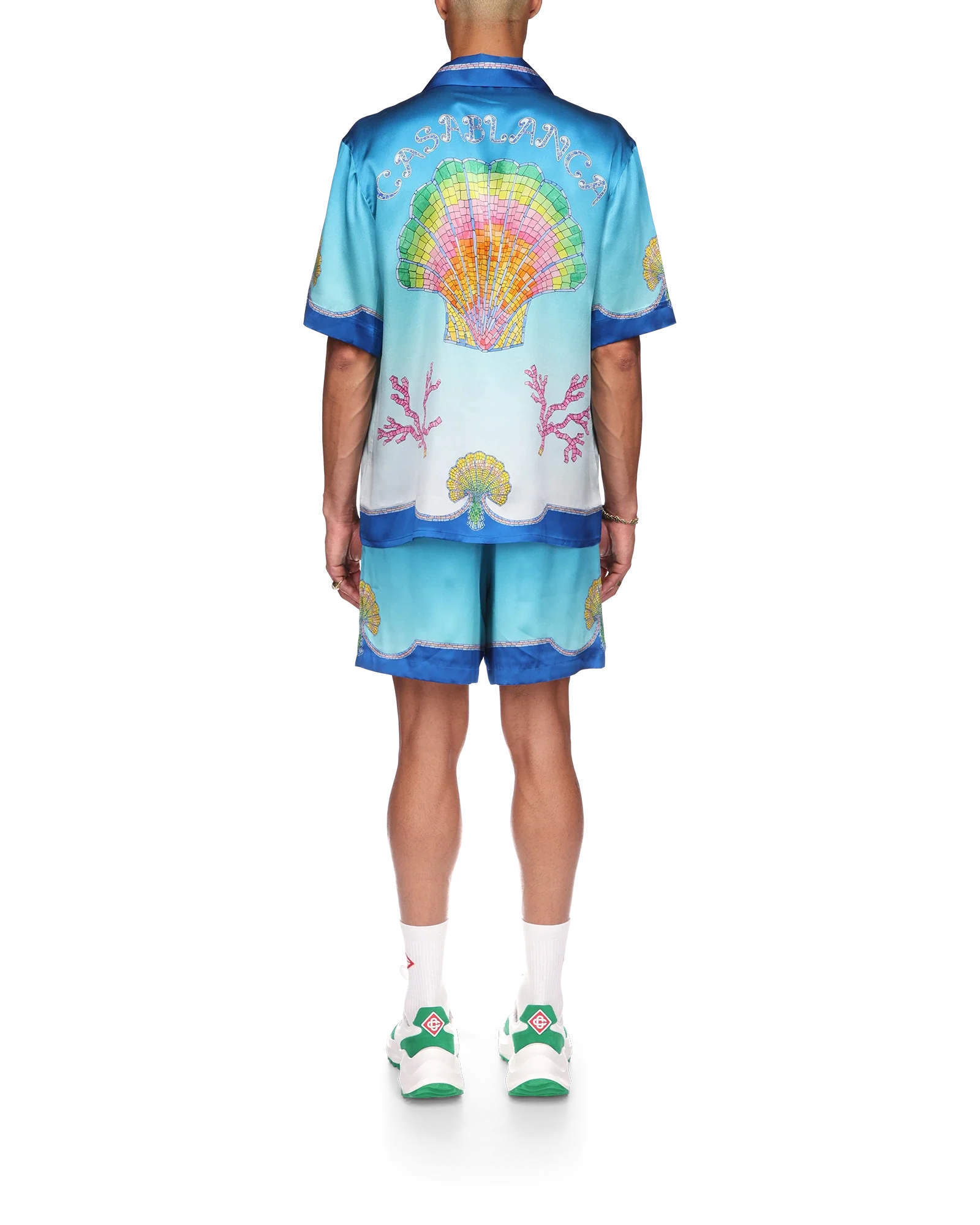 Coquillage Coloré Short Sleeve Silk Shirt - 图片 2