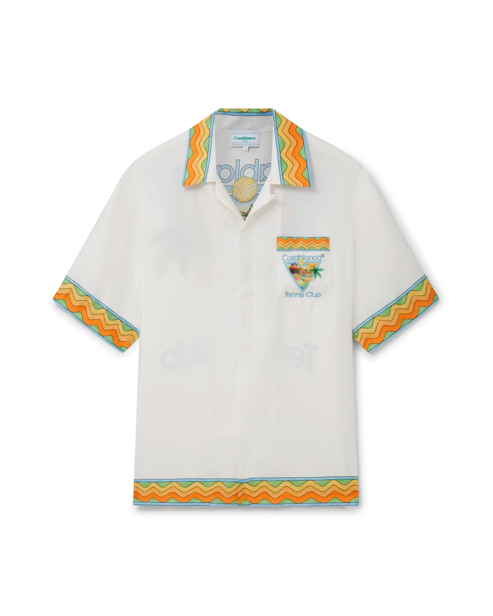 Afro Cubism Tennis Club Short Sleeve Silk Shirt - 图片 6