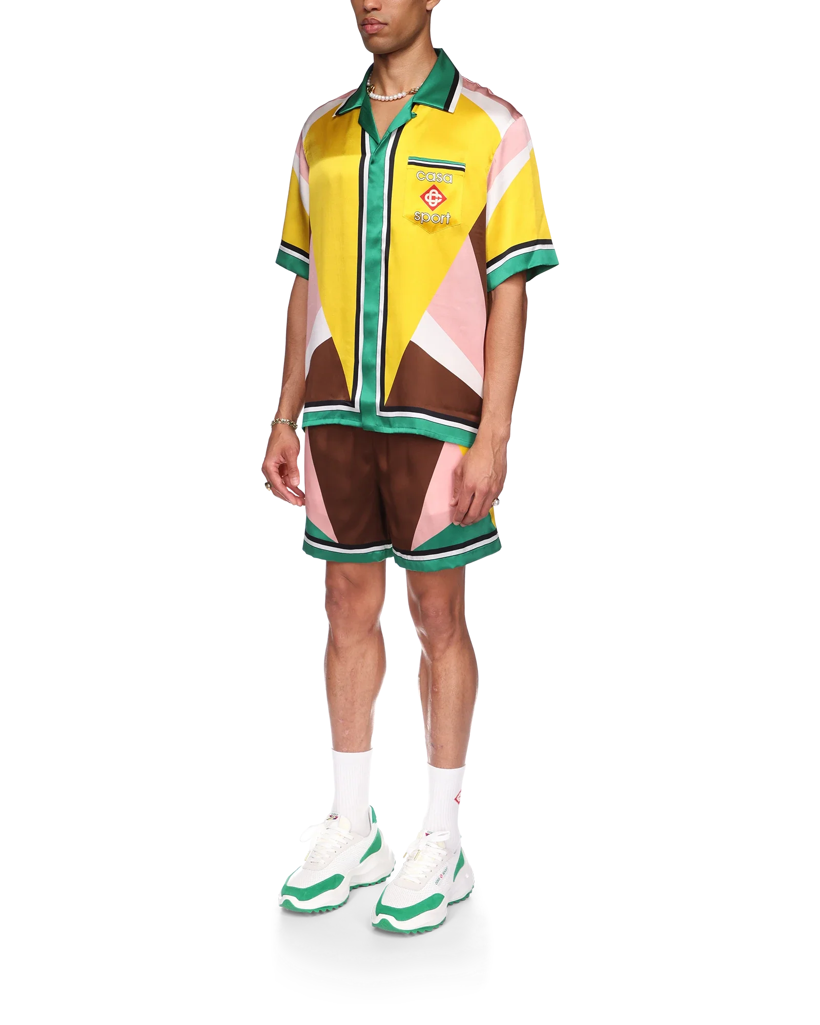 Casa Sport Short Sleeve Silk Shirt - 图片 5