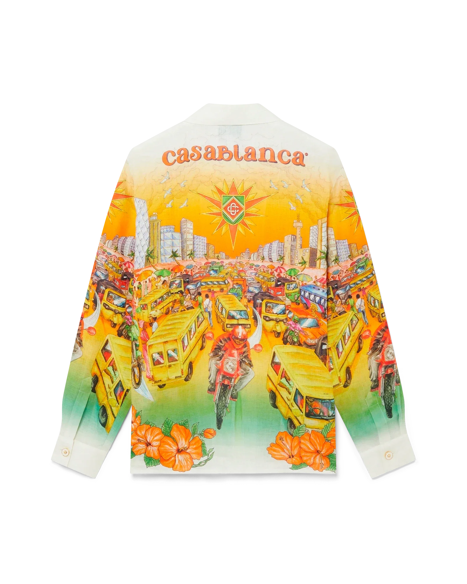 Traffic Long Sleeve Linen Shirt