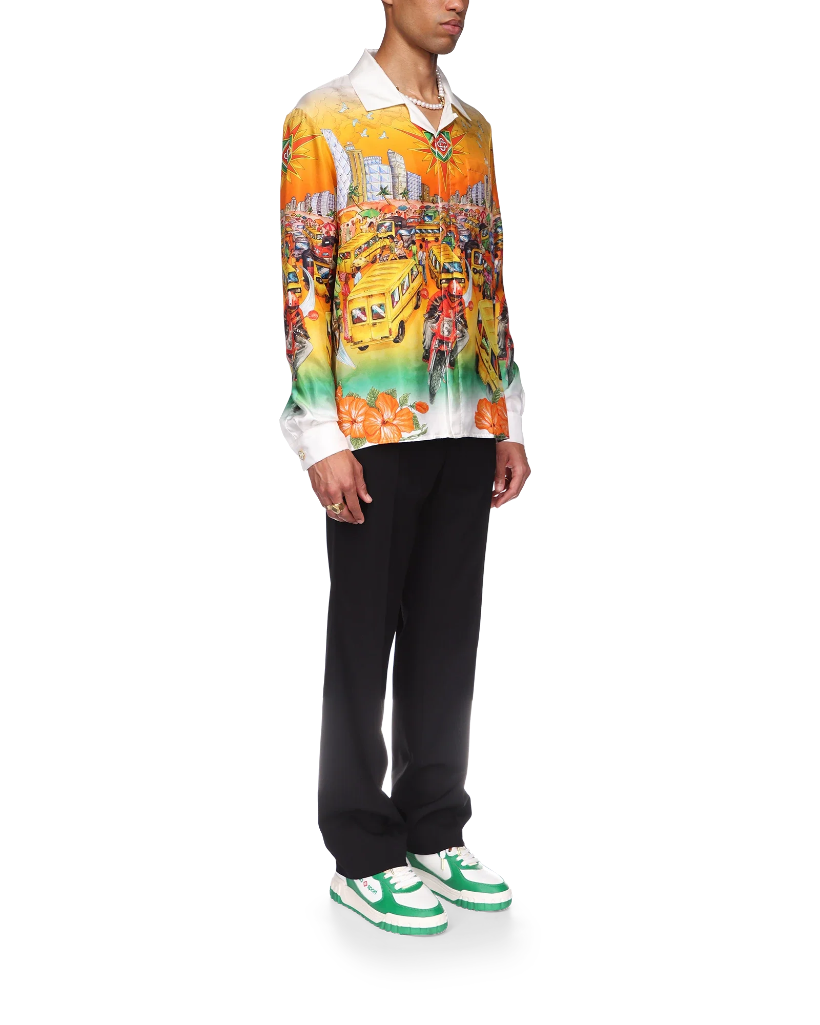 Traffic Long Sleeve Linen Shirt - 图片 3