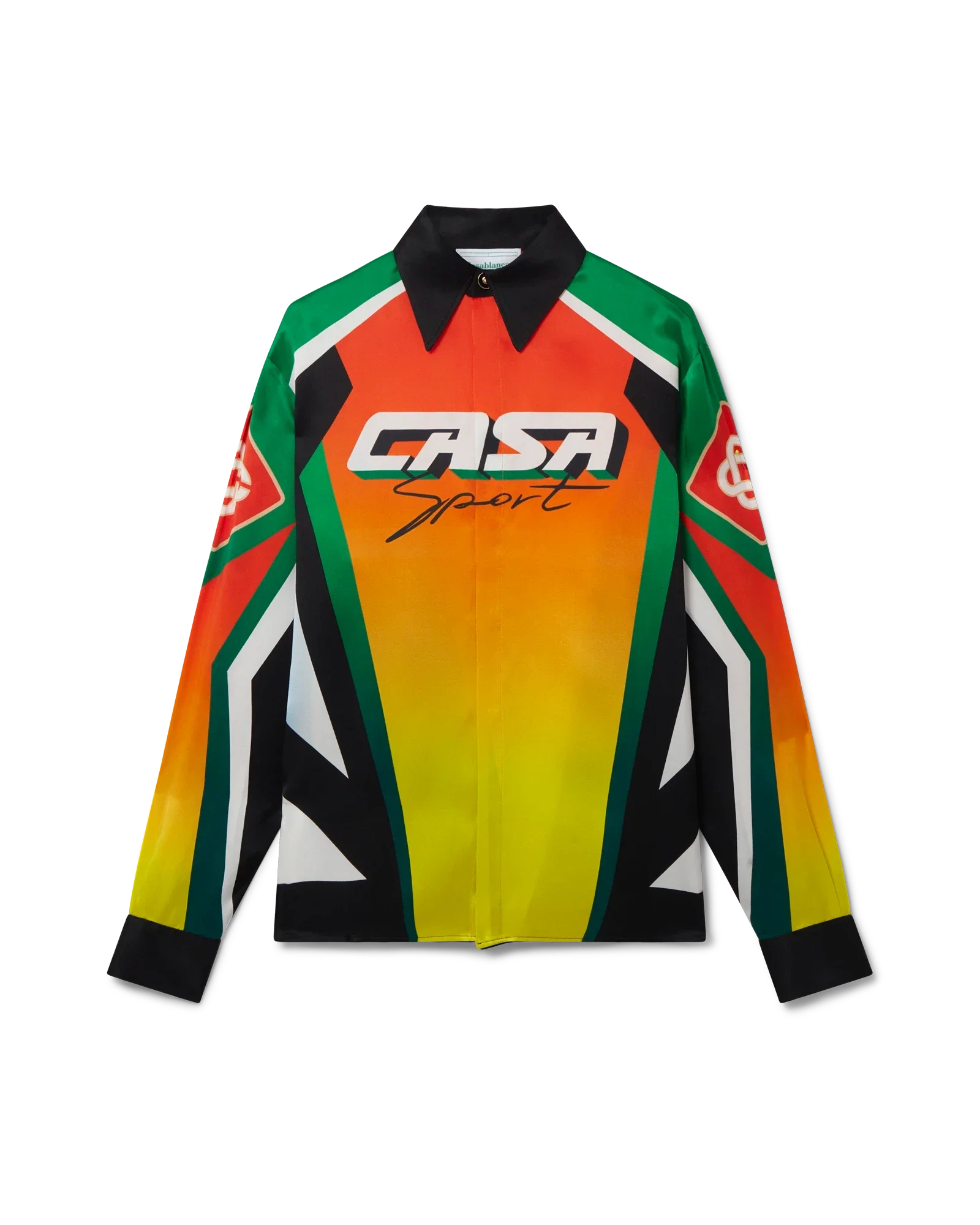 Casa Moto Sport Long Sleeve Silk Shirt