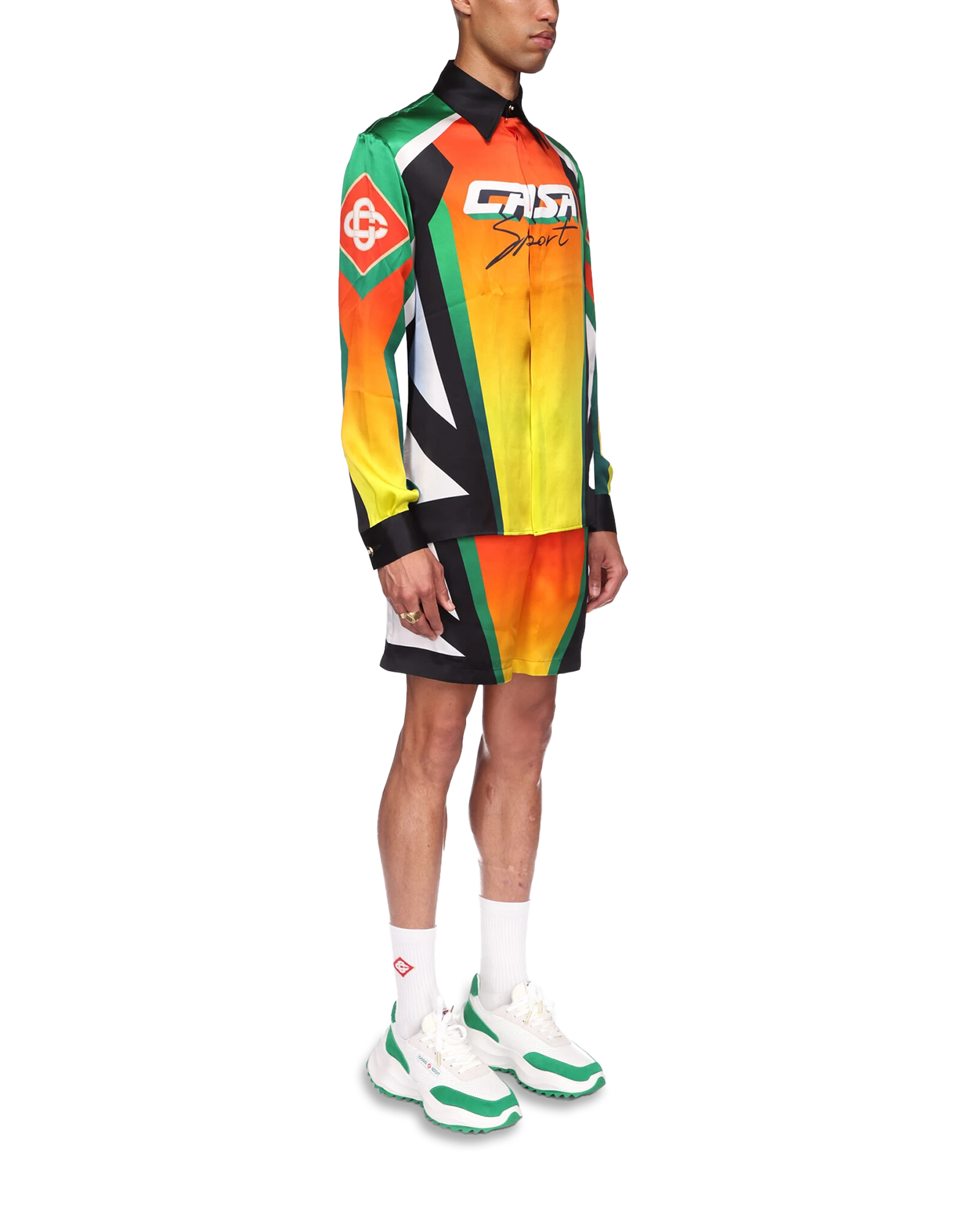 Casa Moto Sport Long Sleeve Silk Shirt - 图片 3