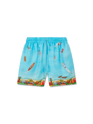 Maison Sur Piloti Silk Shorts