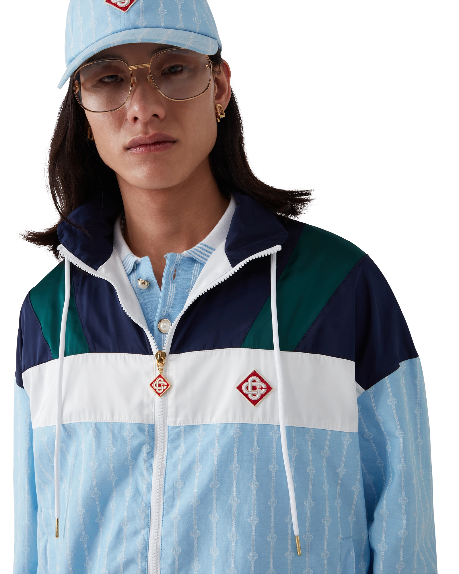 Pinstripe Laurel Track Jacket - 图片 5