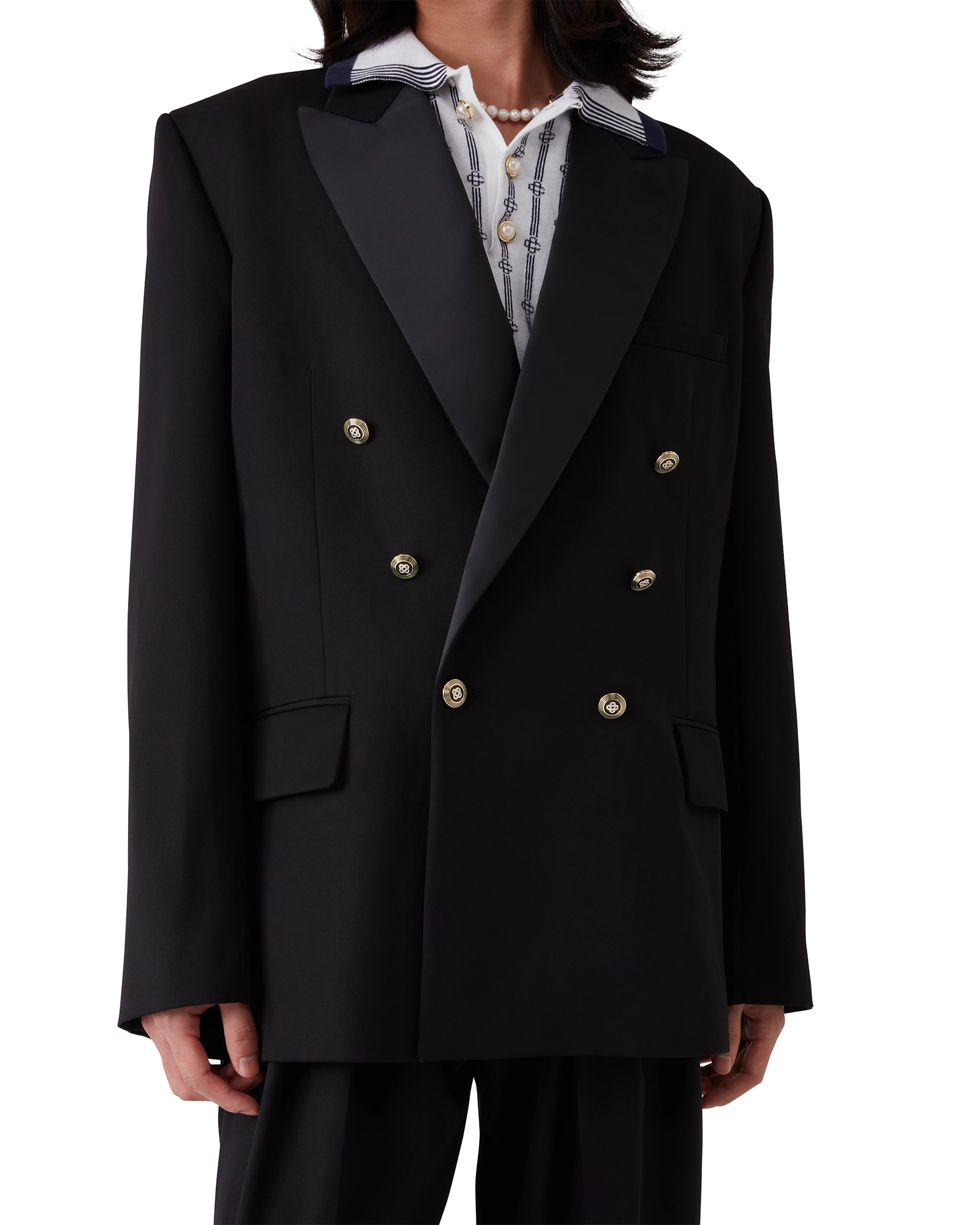 Wool Double Breasted Blazer - 图片 5