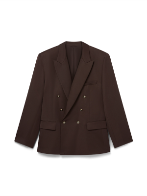 Wool Double Breasted Jacket