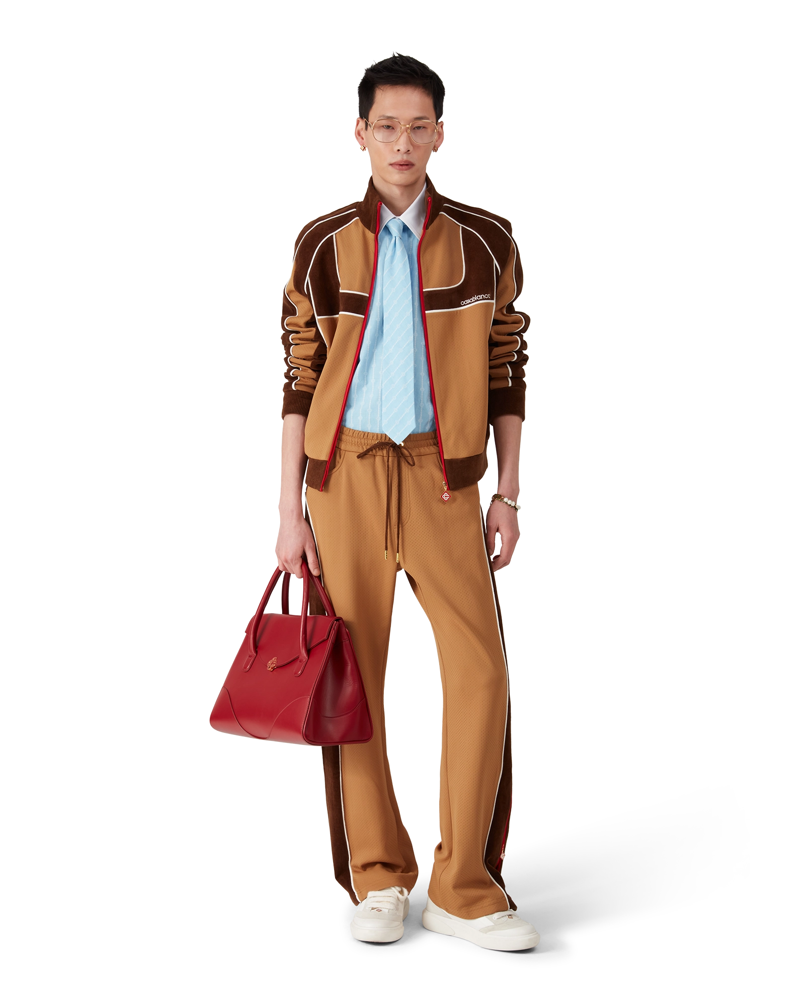 Chenille Panelled Track Jacket - 图片 4