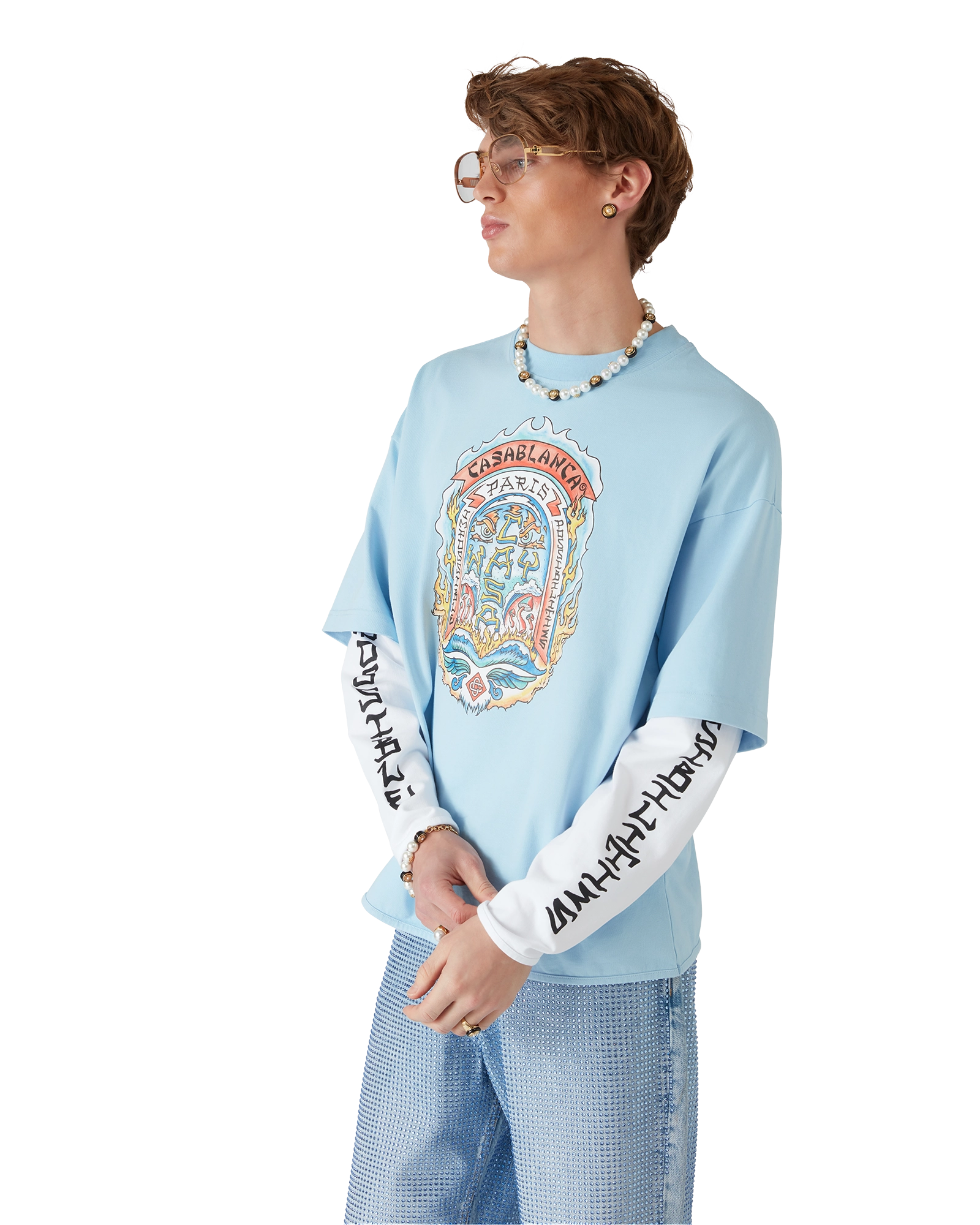 Casa Way Skate Double Layer T-Shirt - 图片 3