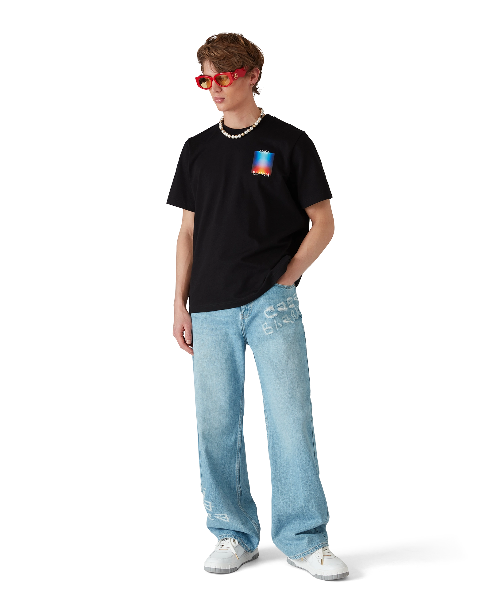 Gradient Casa Logo Short Sleeve T-Shirt - 图片 2