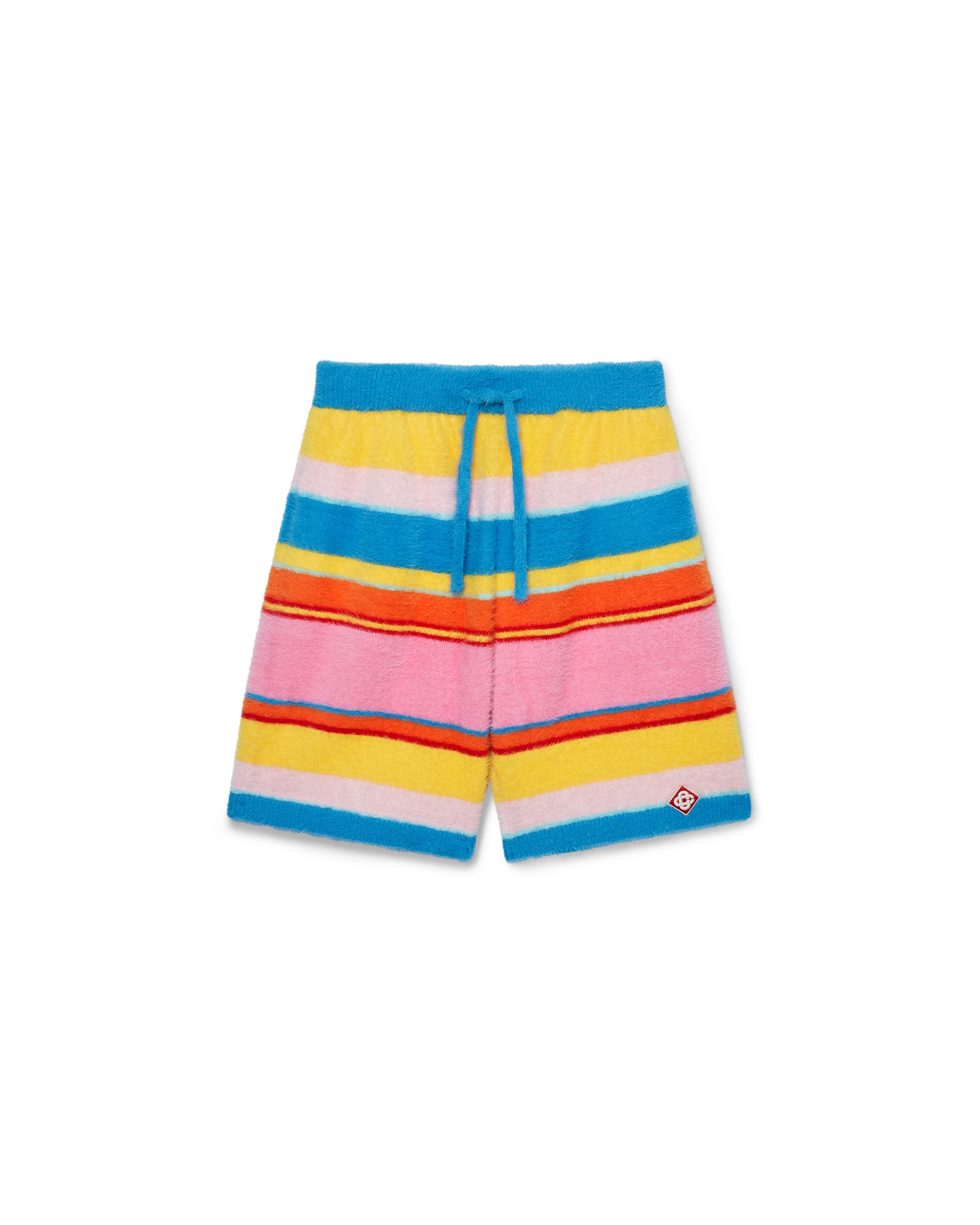 Fluffy Stripe Oversized Shorts