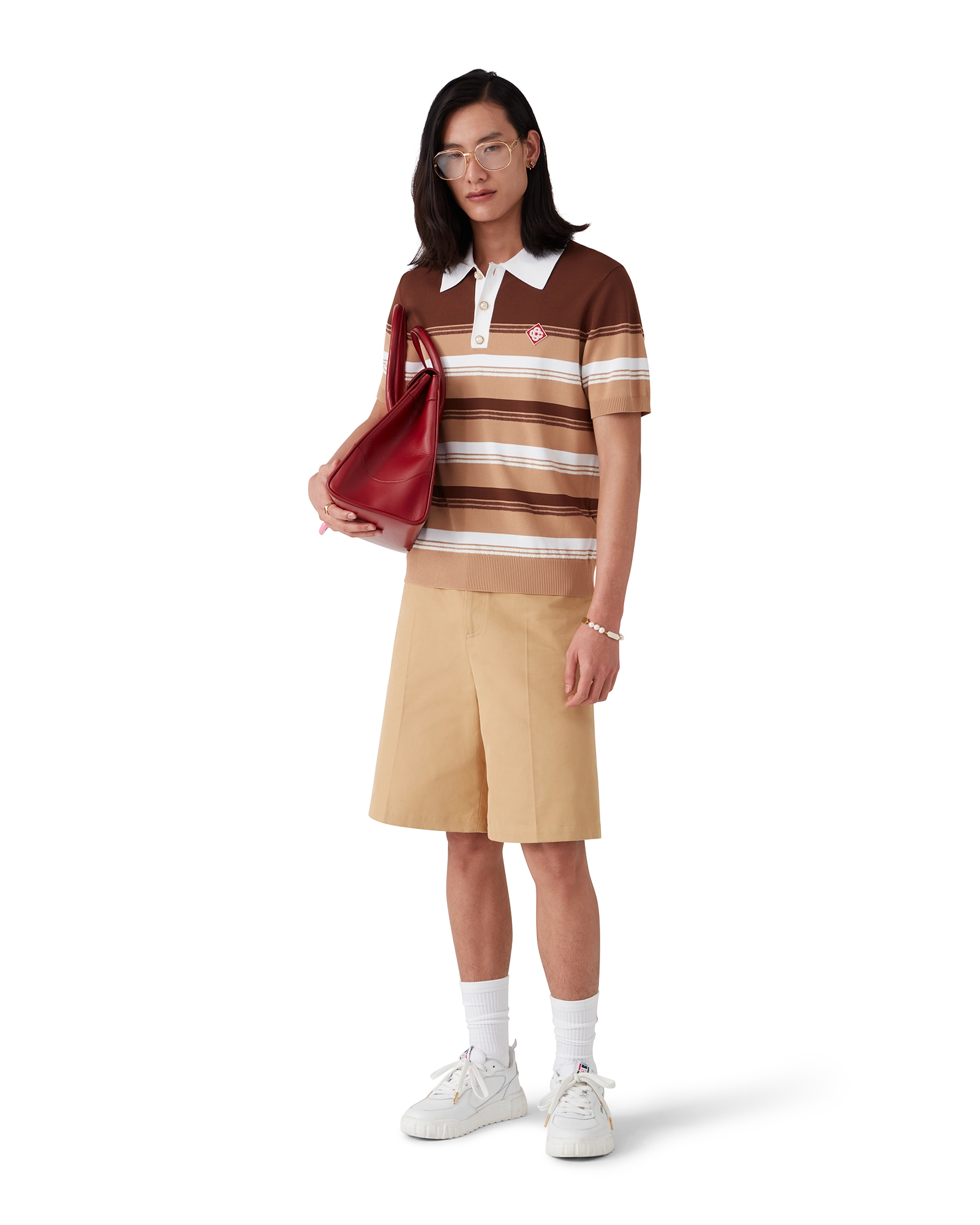 Stripe Polo Shirt - 图片 2