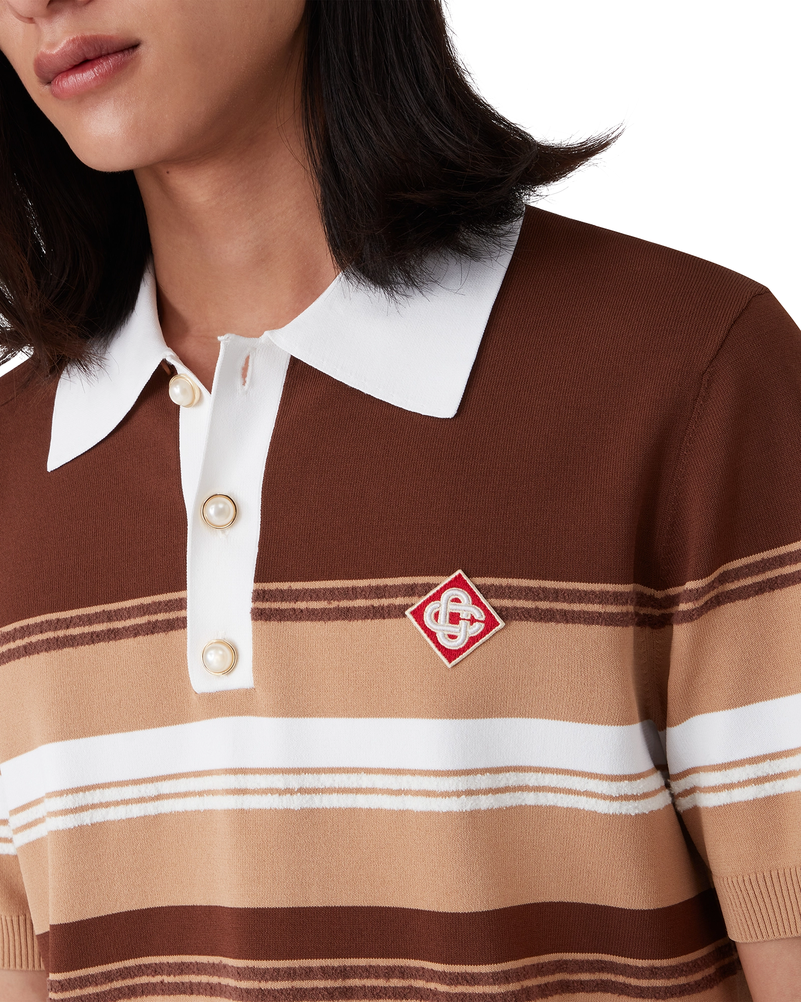Stripe Polo Shirt - 图片 5