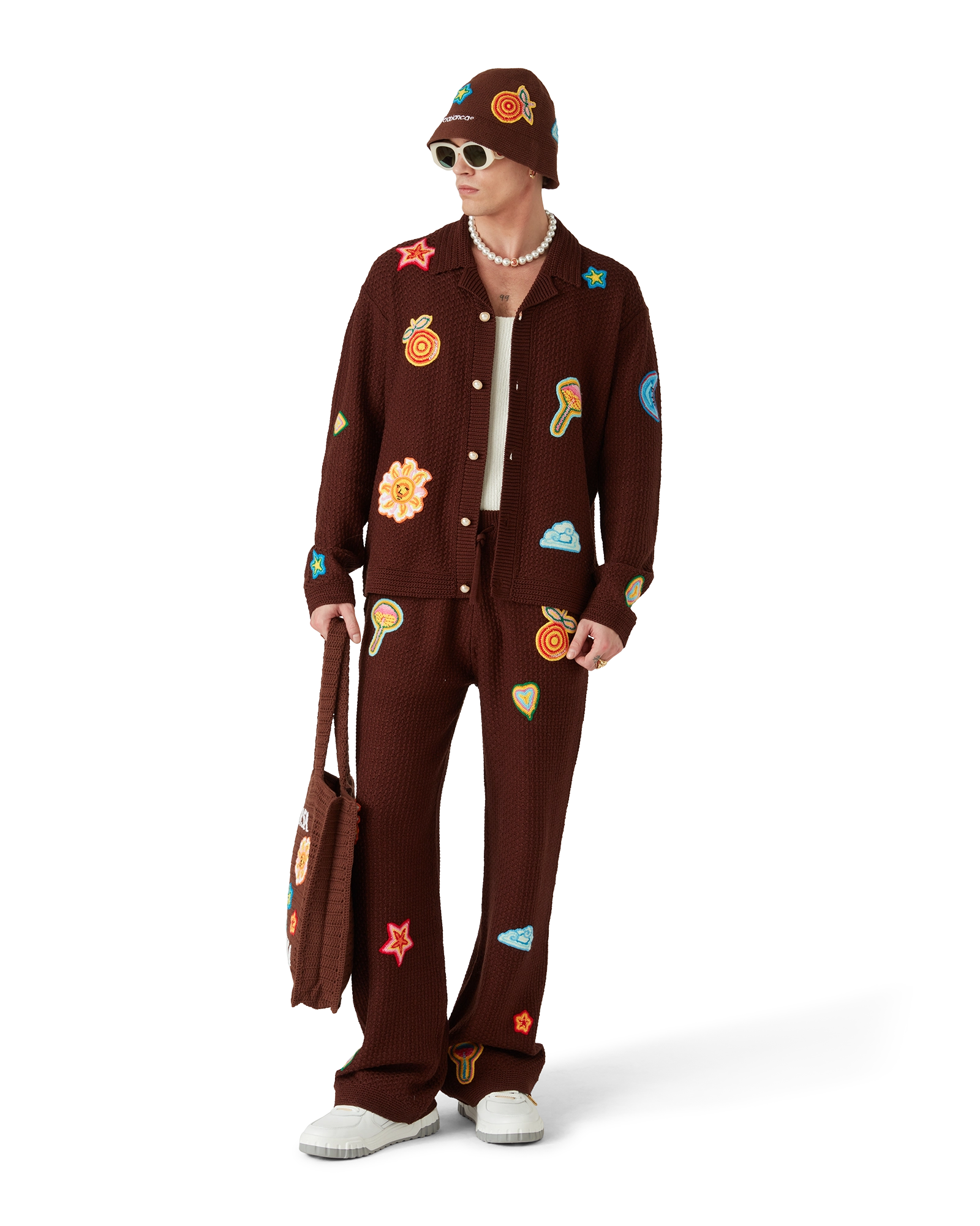 Motif Crochet Trousers - 图片 2