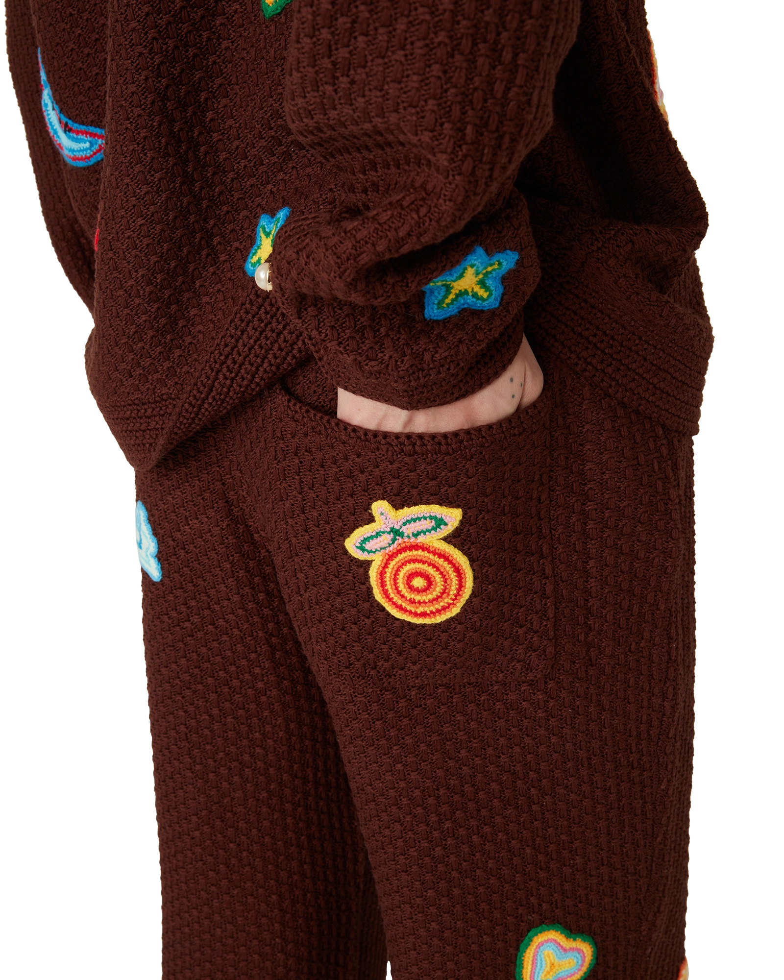 Motif Crochet Trousers - 图片 5