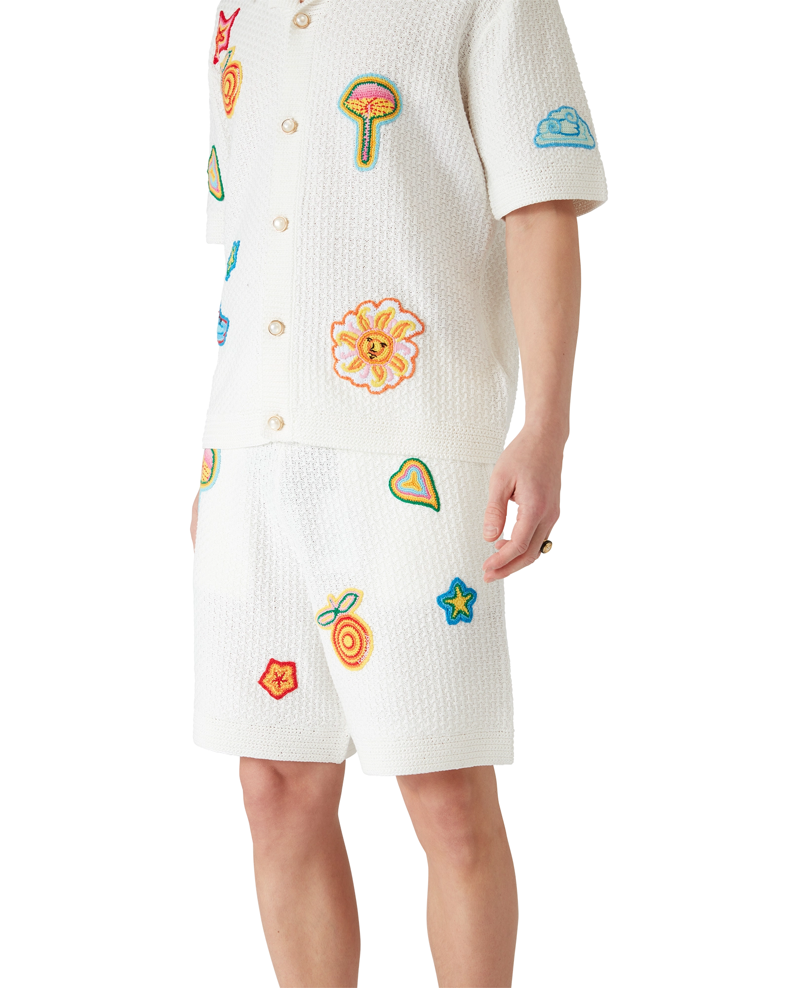 Motif Crochet Shorts - 图片 3