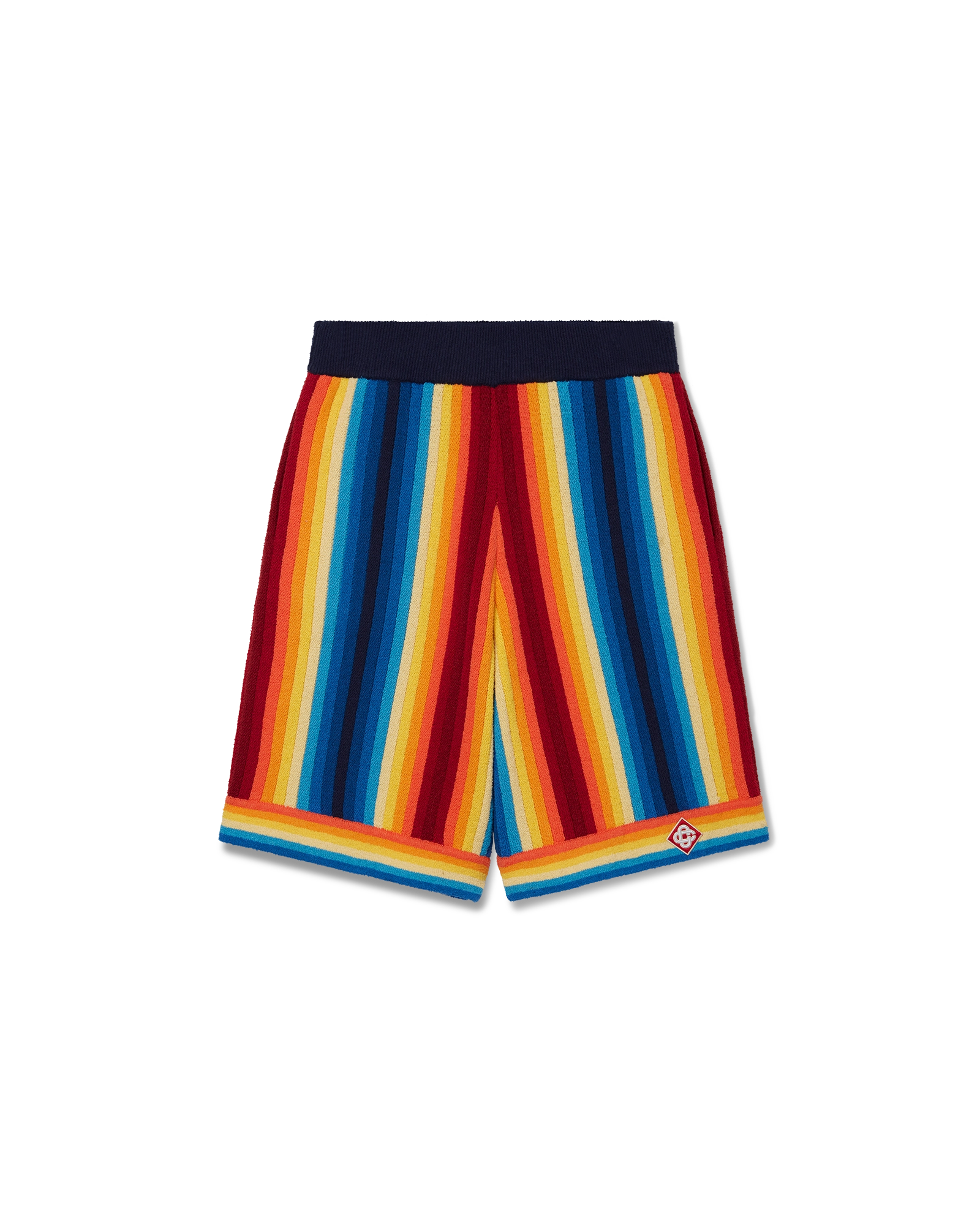 Gradient Stripe Towelling Shorts