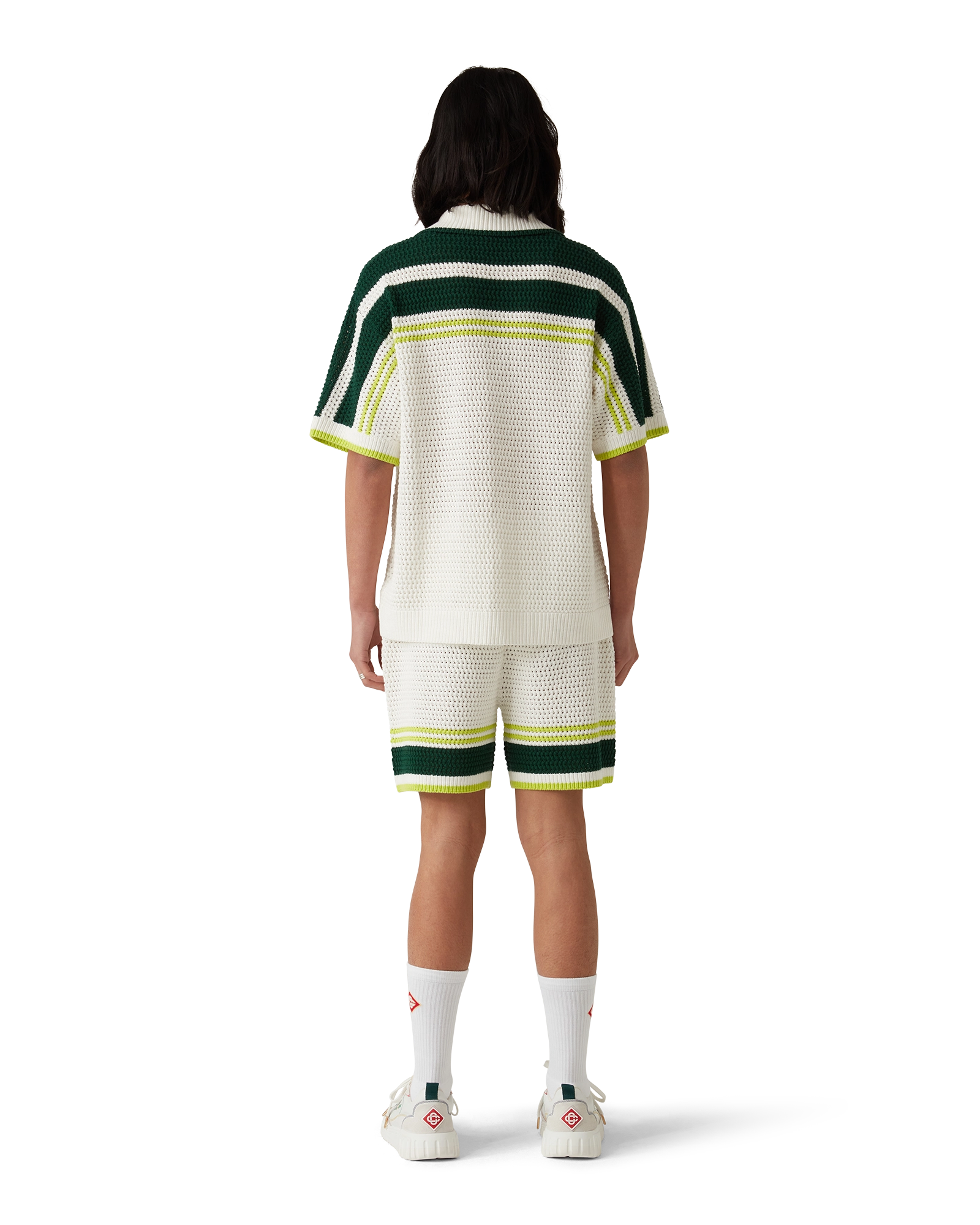 Tennis Short Sleeve Crochet Shirt - 图片 3