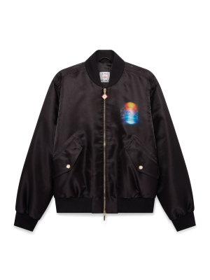 Organza Gradient Bomber Jacket