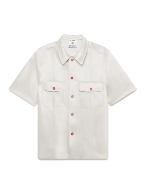 Duchesse Satin Short Sleeve Shirt