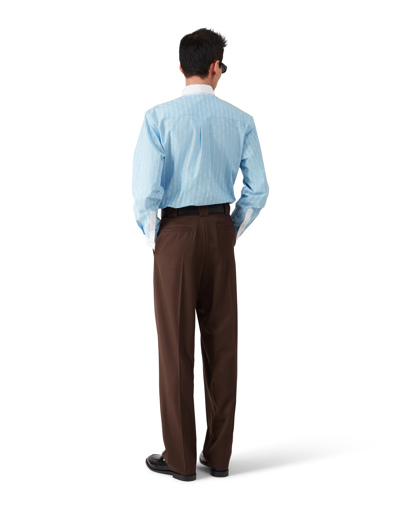 Laurel Stripe Long Sleeve Jacquard Shirt - 图片 5