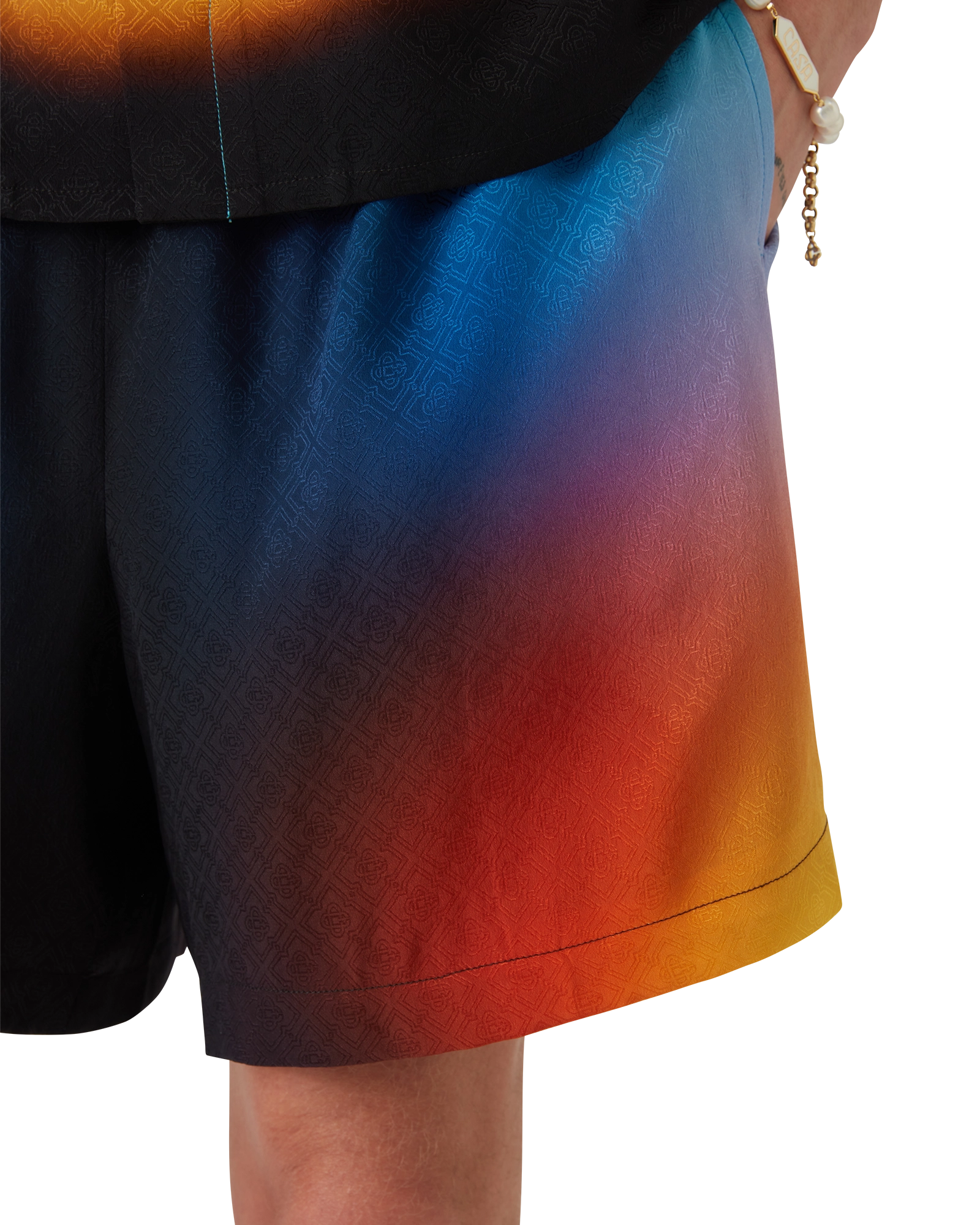 Gradient Silk Shorts - 图片 5