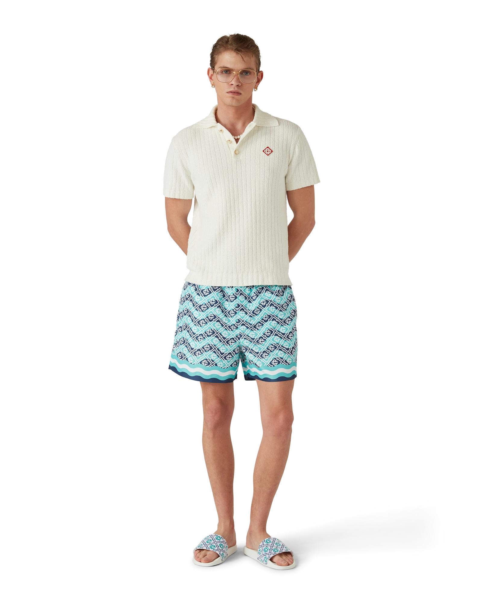 Monogram Wave Swim Shorts - 图片 2